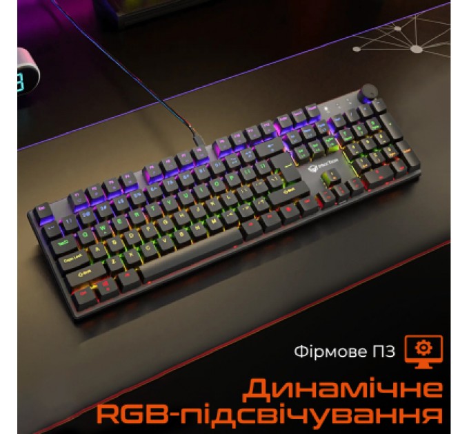Клавіатура Meetion MK009 RD USB Type-C Black (MT-MK009RD-A-RUA)