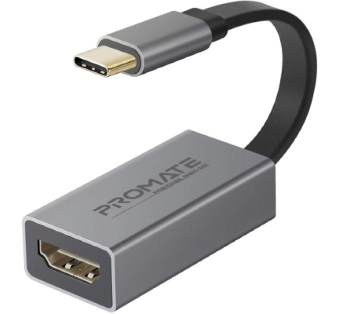 Promate Перехідник USB-C to HDMI 4K30Hz grey Promate (medialink-h1.grey)