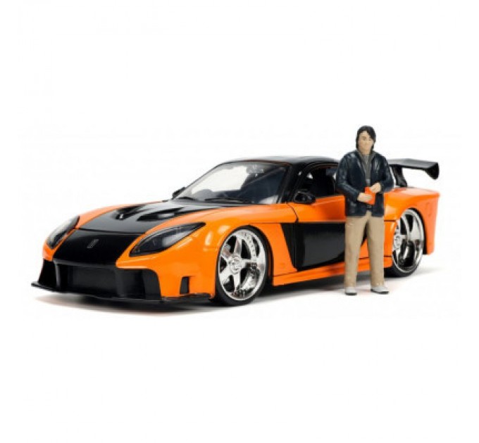 Машина Jada металева Форсаж 9 Mazda RX-7 із фігуркою Хана 1:24 (253205002)