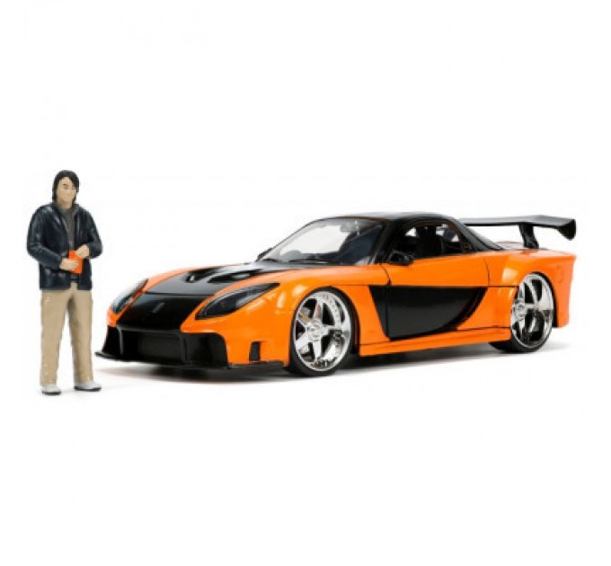 Машина Jada металева Форсаж 9 Mazda RX-7 із фігуркою Хана 1:24 (253205002)