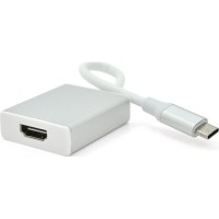 Перехідник USB-C to HDMI F 0.1m 4K silver Voltronic (YT-C-Type-C(M)/HDMI(F)S)