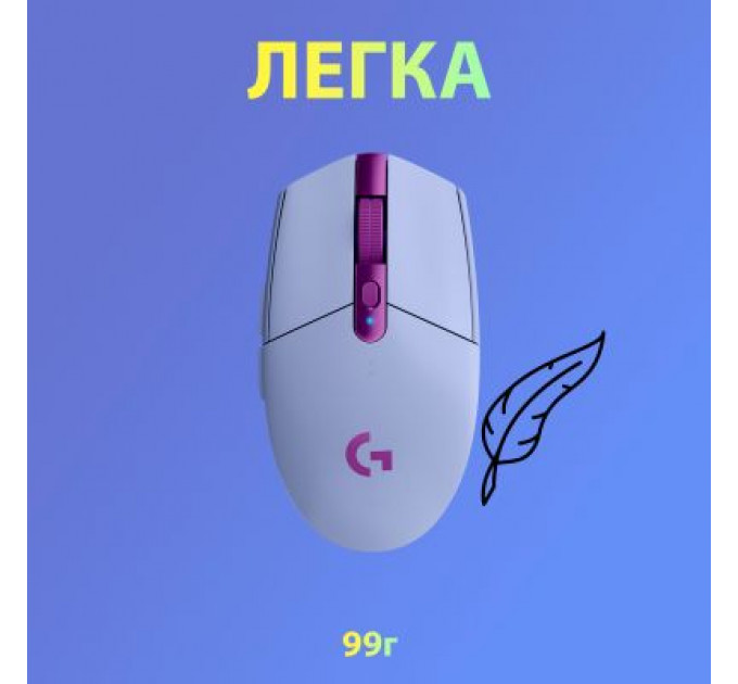 Мишка Logitech G305 Lightspeed Lilac (910-006022)