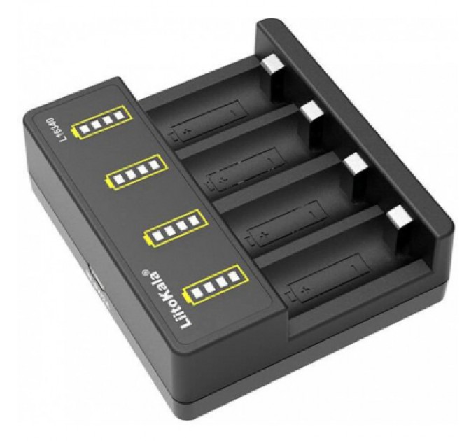 Зарядний пристрій для акумуляторів Liitokala 4 Slots, Li-ion, 16340, CR123A (Lii-L16340)