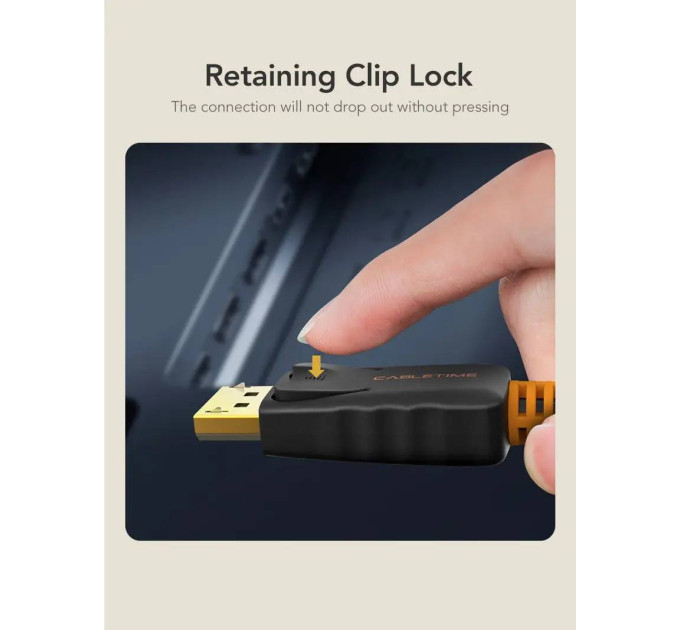 Cabletime Кабель Cabletime DisplayPort - DisplayPort V 1.2 (M/M), 1 м Black (CD21H)