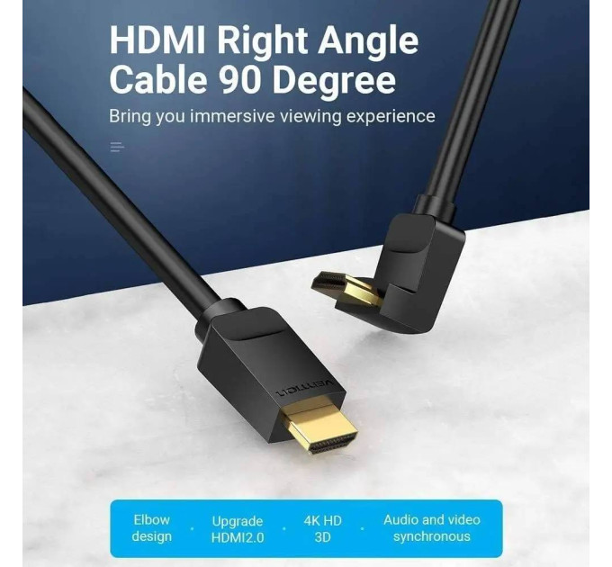 Vention Кабель Vention HDMI - HDMI V 2.0 (M/M), 3 м, Black (AARBI)