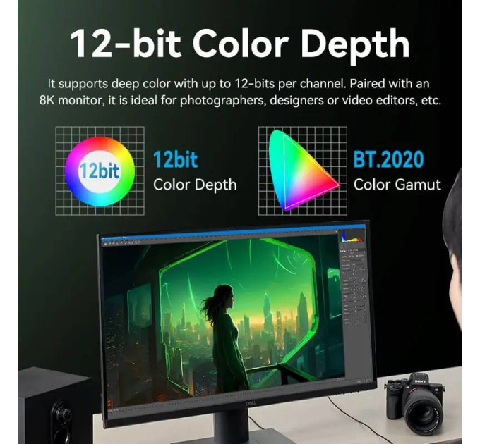 Vention Кабель Vention HDMI - HDMI V 2.1 (M/M), 1,5 м, Green (ALOGG)