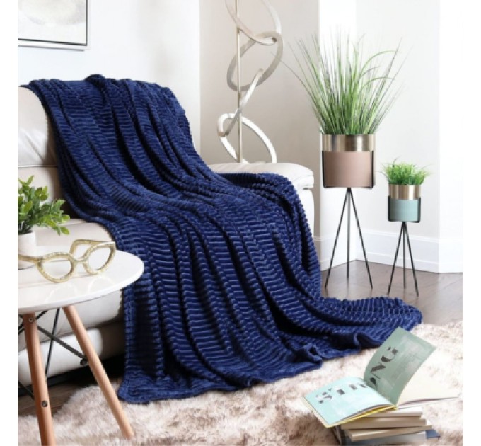 Плед Bergamo Line темно-синій 130 х 180 см (70030305-44)