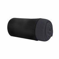 Плед Bergamo флісовий Warm у чохлі 150 х 180 см чорний (202311pl-01)