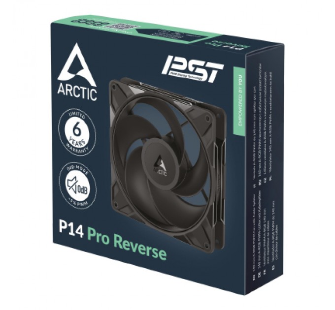 Кулер до корпусу Arctic P14 PRO REVERSE (ACFAN00329A)