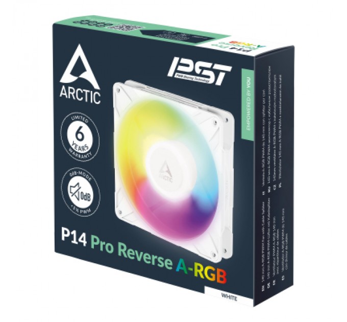 Кулер до корпусу Arctic P14 PRO REVERSE A-RGB WHT (ACFAN00324A)