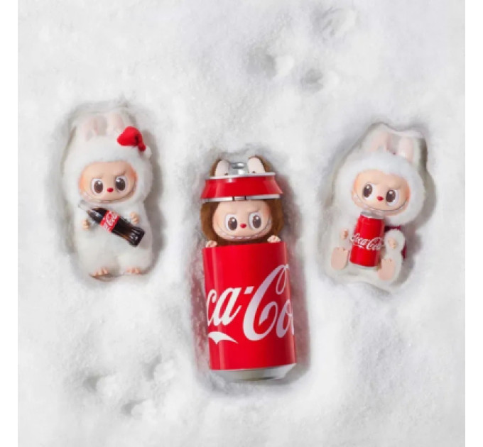 No Brand М'яка іграшка No Brand сюрприз Labubu Coca-Cola Surprise, 17 см, Mix color, темний пакет (YT42167)
