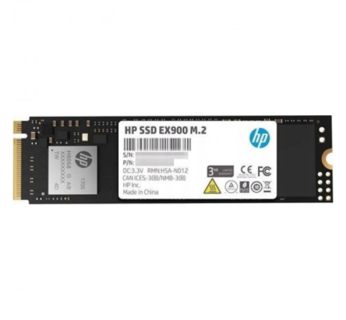HP Накопичувач SSD M.2 2280 500GB EX900 HP (2YY44AA)