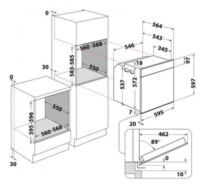 Духова шафа Whirlpool WOI78PT1SBA