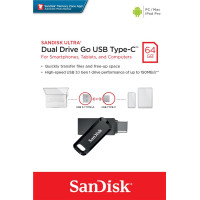 USB флеш накопичувач SanDisk 64GB Ultra Dual Drive Go USB 3.1/Type C (SDDDC3-064G-G46)