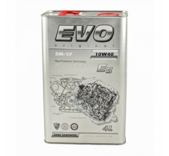Моторна олива EVO E5 10W-40 SM/CF 4L (E5 4L 10W-40)
