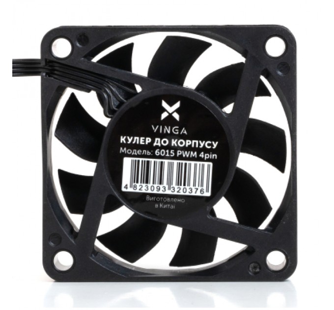 Кулер до корпусу Vinga 6015 PWM 4pin