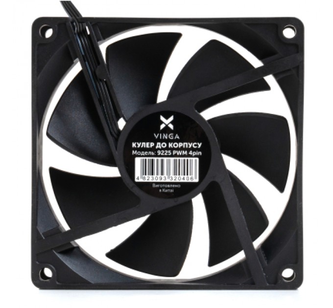 Кулер до корпусу Vinga 9225 PWM 4pin