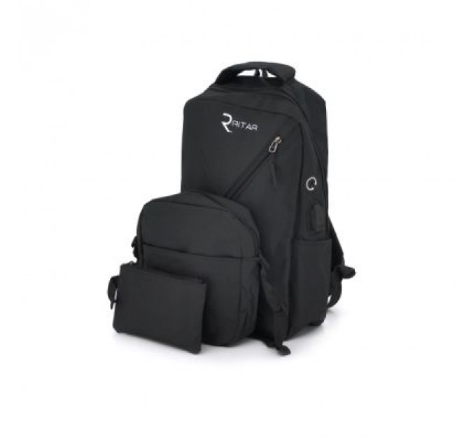 Рюкзак для ноутбука Voltronic 15.6" YT-B15,6"N-B3 Black, Q80, SET (19720)