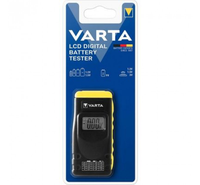 Цифровий мультиметр Varta 891 LCD DIGITAL BATTERY TESTER (Тестер напруги) (891101401)