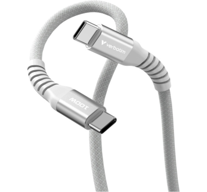 Verbatim Дата кабель USB-C to USB-C 1.2m Magnetic 100W gray Verbatim (31854)