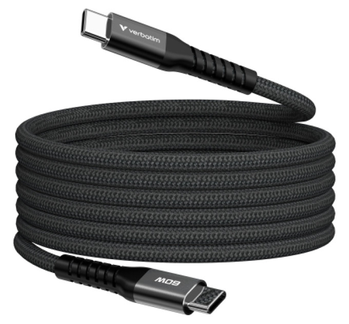 Verbatim Дата кабель USB-C to USB-C 1.2m Magnetic 60W black Verbatim (31859)