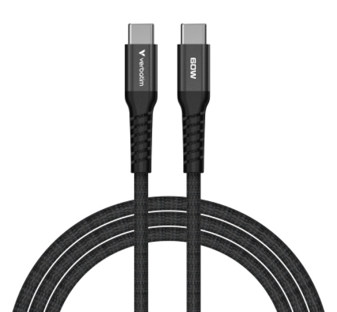 Verbatim Дата кабель USB-C to USB-C 1.2m Magnetic 60W black Verbatim (31859)