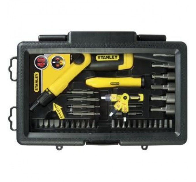 Набір викруток Stanley Pistol Grip Ratchet з храповим механ., 36 вставк. (0-63-038)
