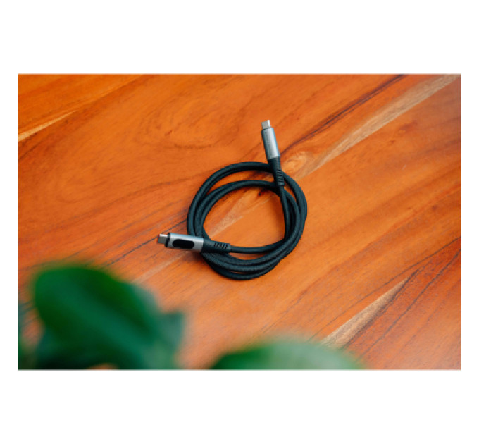 Verbatim Дата кабель USB-C to USB-C 1.2m with display 240W black Verbatim (31849)