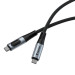 Verbatim Дата кабель USB-C to USB-C 1.2m with display 240W black Verbatim (31849)