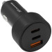 Grand-X Зарядний пристрій Grand-X CH-39B 50W 1xUSB + 2xUSB-C PD + QC3.0 AFC FCP SCP VOOC Black (CH-39B)