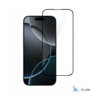 Скло захисне 2E Apple iPhone 16 Plus(6.7) 2.5D FCFG black (2E-IP-16PL-6.7-SMFCFG-BB)
