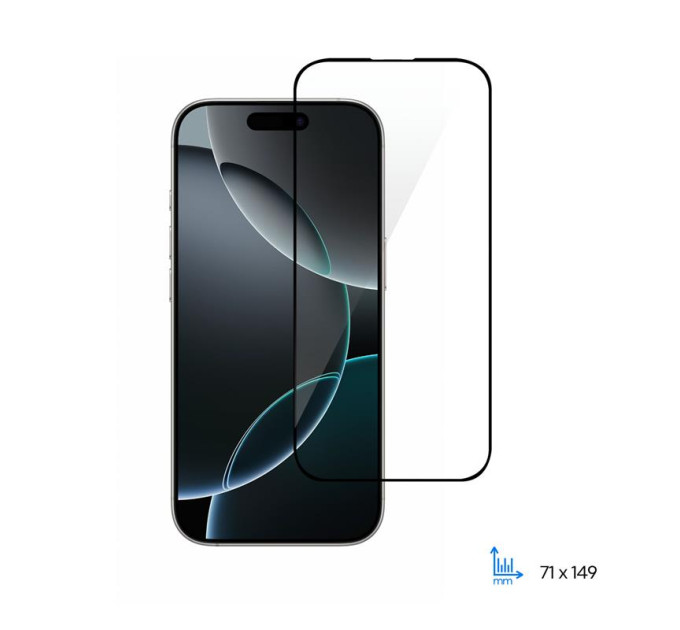 2E Скло захисне 2E Apple iPhone 16 Plus(6.7) 2.5D FCFG black (2E-IP-16PL-6.7-SMFCFG-BB)