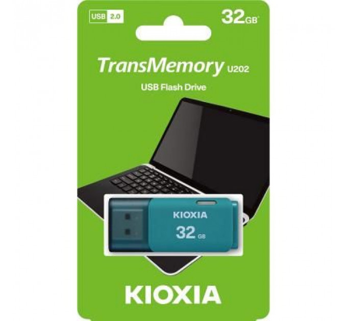 USB флеш накопичувач Kioxia 32GB U202 Blue USB 2.0 (LU202L032GG4)