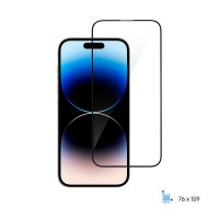 Скло захисне 2E iPhone 14 Pro Max 2.5D FCFG black (2E-IP-14PM-6.7-SMFCFG-BB)