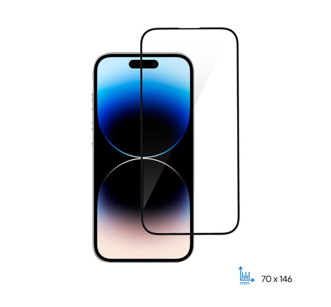 2E Скло захисне 2E iPhone 14 Pro 2.5D FCFG black (2E-IP-14P-6.1-SMFCFG-BB)