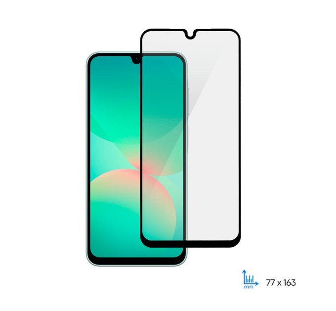 2E Скло захисне 2E Samsung Galaxy A26 5G (A266) 2.5D FCFG black (2E-G-A26-SMFCFG-BB)