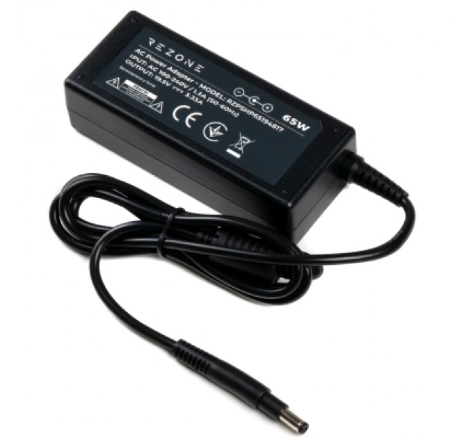 Rezone Блок живлення до ноутбуку Rezone HP 65W 19.5V 3.33А 4.8*1.7 long (RZPSHP65194817)