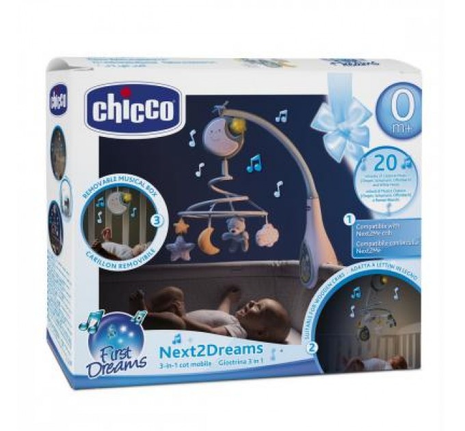 Мобіле Chicco NEXT2DREAMS блакитний (07627.20)