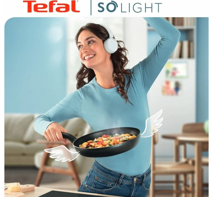 Tefal Сковорода з кришкою Tefal So`Light! 28 см (H0560642_SET)