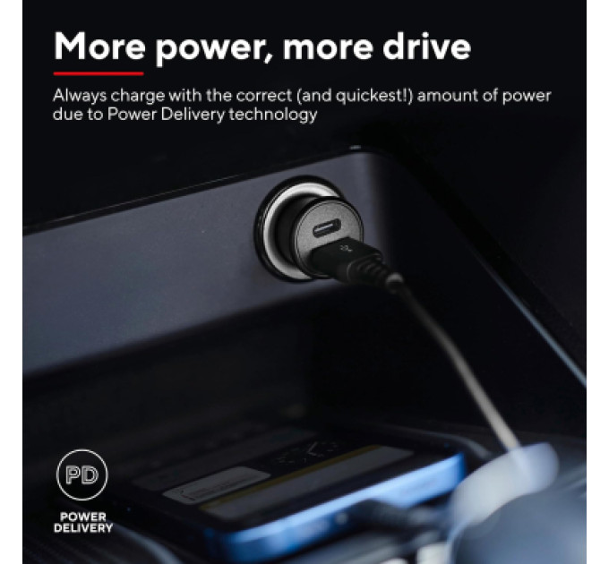 Trust Зарядний пристрій Trust USB-C PD25W + USB QC12W 37W Black (25197_TRUST)