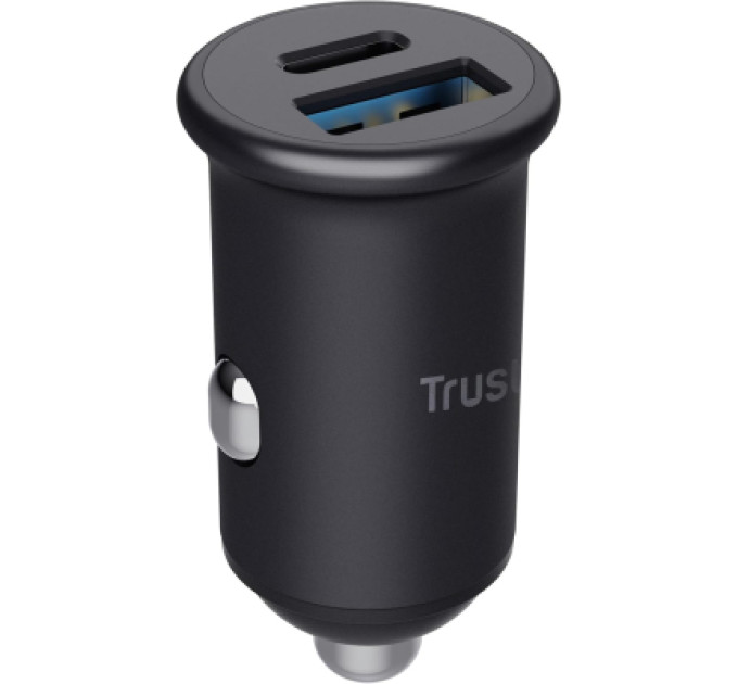 Trust Зарядний пристрій Trust USB-C PD25W + USB QC12W 37W Black (25197_TRUST)