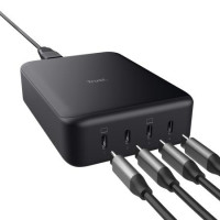 Зарядний пристрій Trust Maxo 4xUSB-C PD240W GaN Black (25413_TRUST)