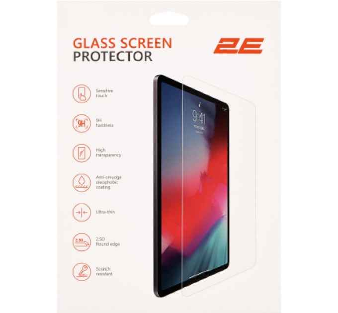 2E Скло захисне 2E iPad Pro 11 (2024), 2.5D (2E-IP-IPD-P11-LT2.5D-CL)