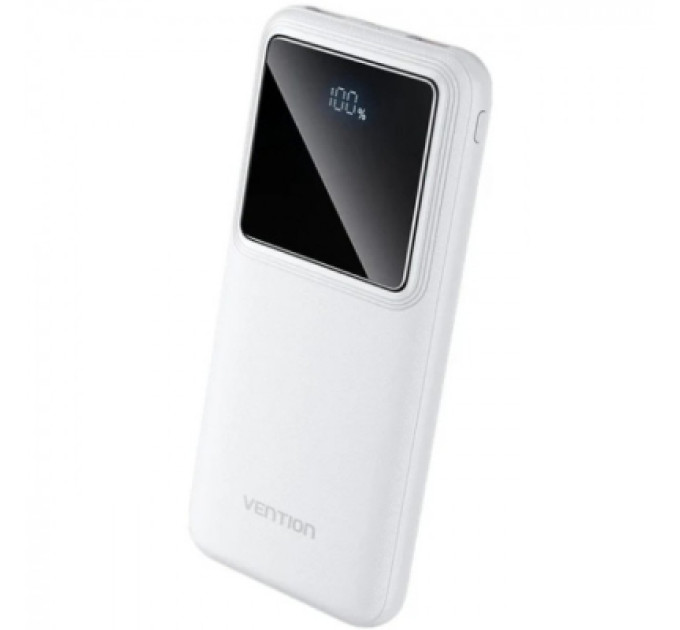 Vention Батарея універсальна Vention 10000mAh 22.5W 3A PD, QC/3.0, LED Display, White (FHKW0)