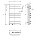 Navin Сушарка для рушників Navin Блюз 480x800 (12-006030-4880)