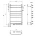 Navin Сушарка для рушників Navin Блюз 480x800 (12-006033-4880)