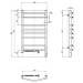 Navin Сушарка для рушників Navin Камелія 480x800 (12-207133-4880)