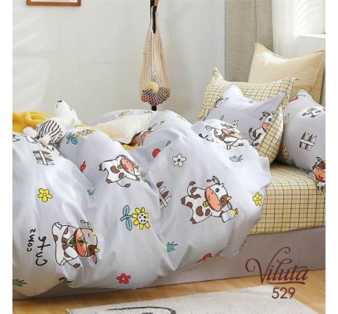 Постільна білизна Viluta Сатин Твил 529 214х150 підлітковий (529 pd)