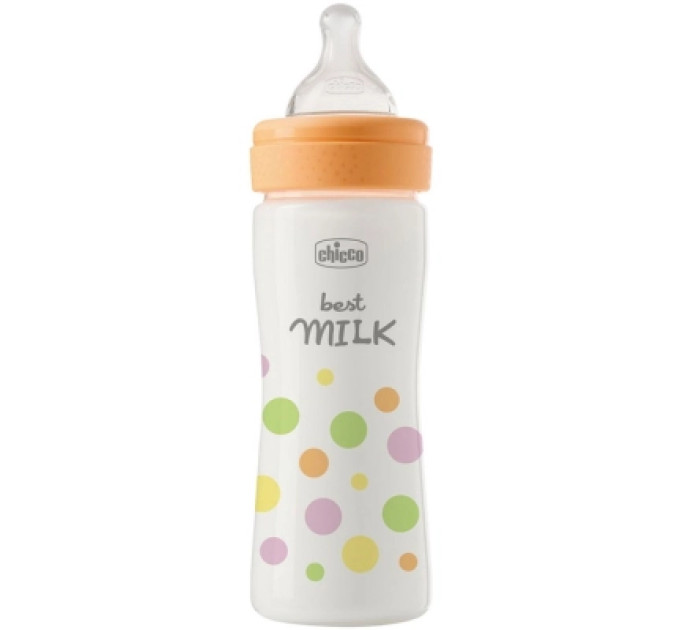 Chicco Пляшечка для годування Chicco Perfect Easy силіконова, від 2 міс., середній потік 250 мл (20243.10)