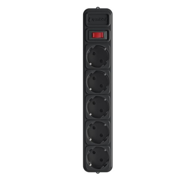 Gembird Фільтр живлення Gembird 5 розеток 4,5м Black (SPG5-G-15B)